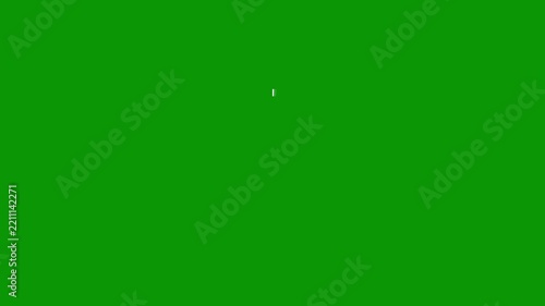 Animated loading circles on green screen background with subtle motion and smooth transitions for user interface elements