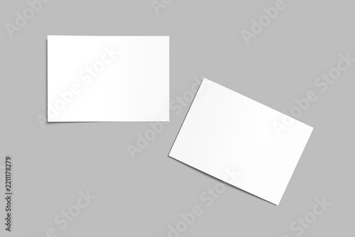 A4 Landscape Flyers Blank Mockup