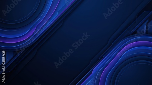 Abstract digital background with flowing blue and purple wave patterns
