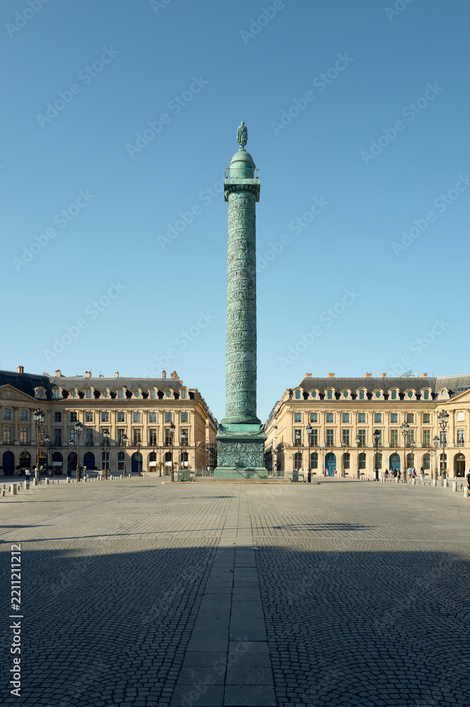 Fototapeta premium Historic Place Vendome square in Paris France