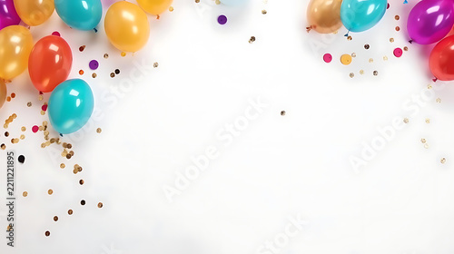 party balloons background