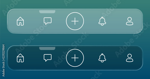 notification Menu with Liquid glass style