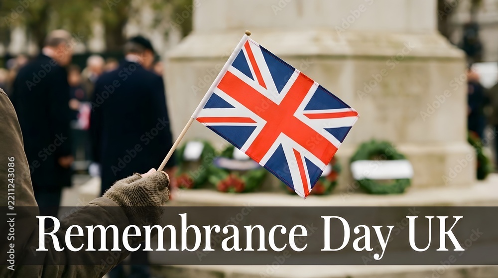 Obraz premium Remembrance day in the united kingdom honoring the fallen remembering sacrifices and commemorating veterans with respect and gratitude on november 11th each