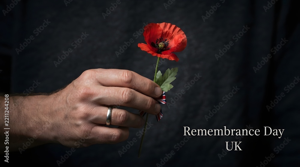 Obraz premium Honoring the fallen a remembrance day portrait of respect and gratitude for the sacrifices made by brave service members throughout history remembering