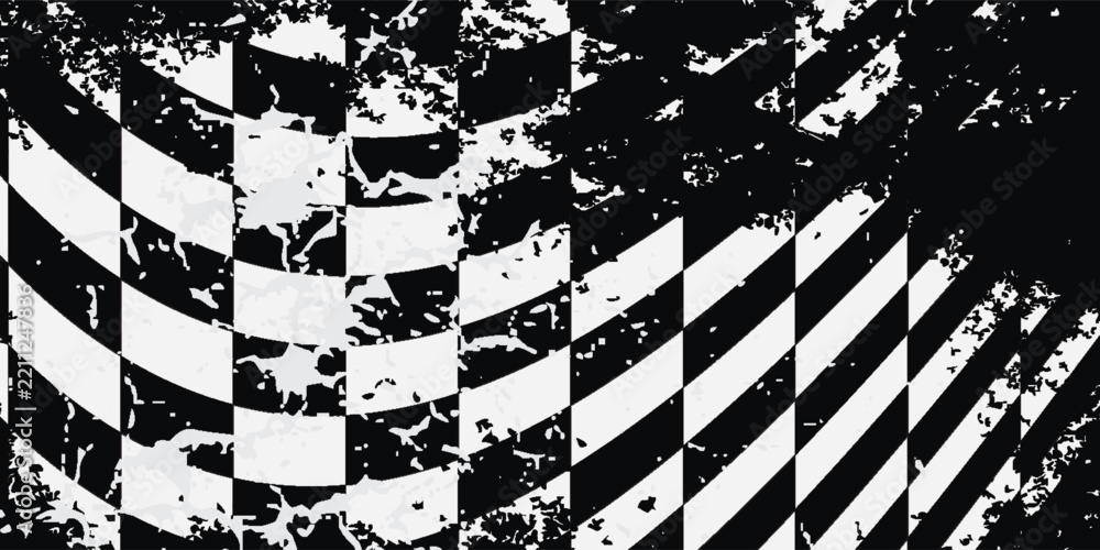 Obraz premium Racing abstract background. It contains elements of the checkered flag, suitable for design of the categories of speed, rally, sports