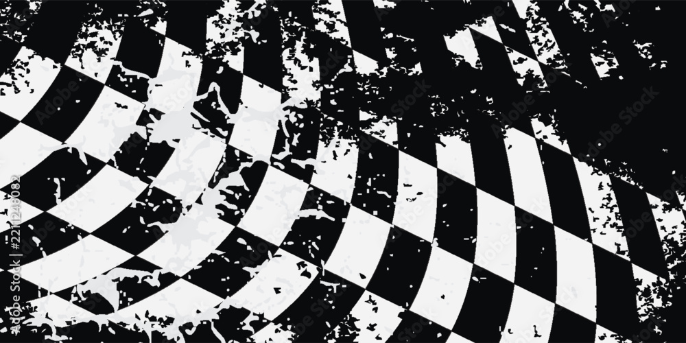 Obraz premium Racing abstract background. It contains elements of the checkered flag, suitable for design of the categories of speed, rally, sports