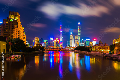 Photography On 16 Sep 2017, Shanghai After a Typhoon: Sunset and Night Views of the Bund and