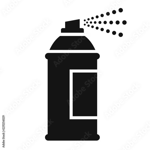 Aerosol can nozzle vector icon