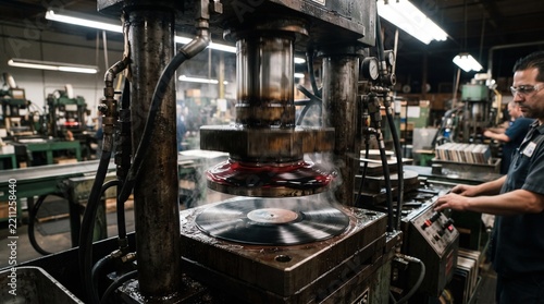 Industrial Vinyl Manufacturing Close-Up