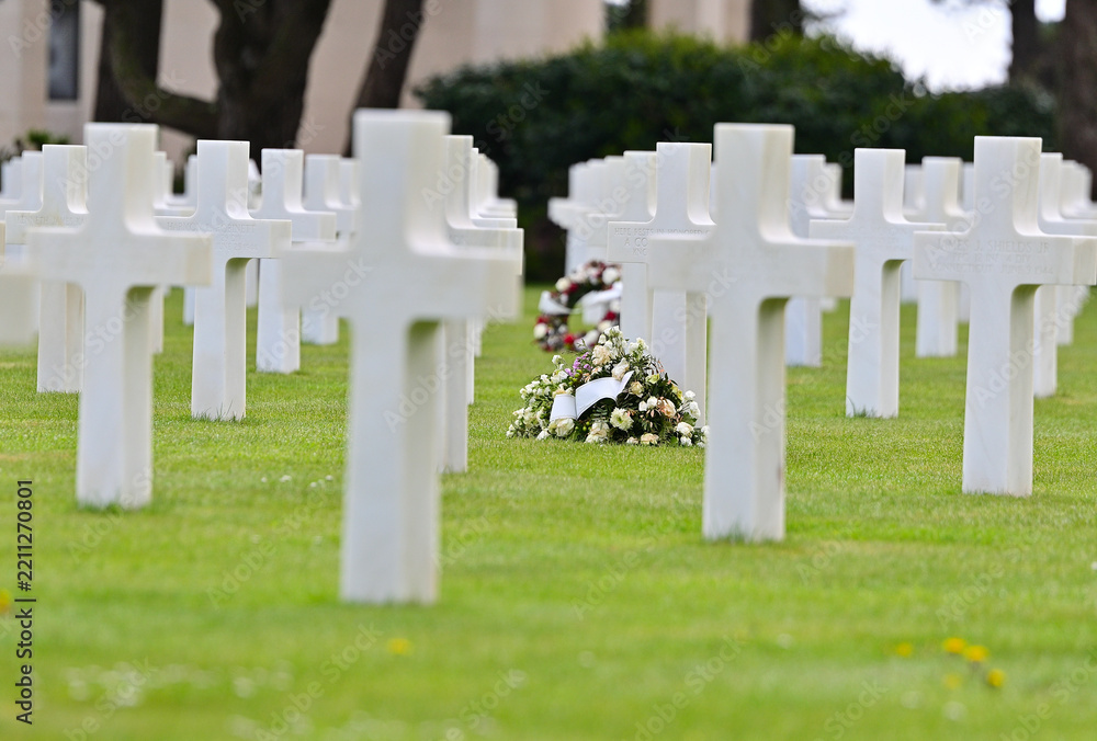 Obraz premium Cimetière américain Colleville, Normandie