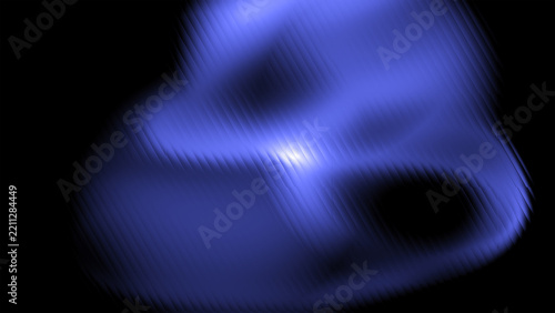 Abstract Glowing Blue Neon Light Wave Effect with Diagonal Stripe Lines for Cyberpunk Background, Digital Technology, and Motion Graphic Designs   