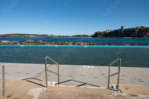 Manly Beach view from Freshwater Rockpool