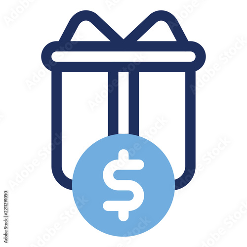 Salary Bonus Reward Gift Allowance Duo Tone Icon