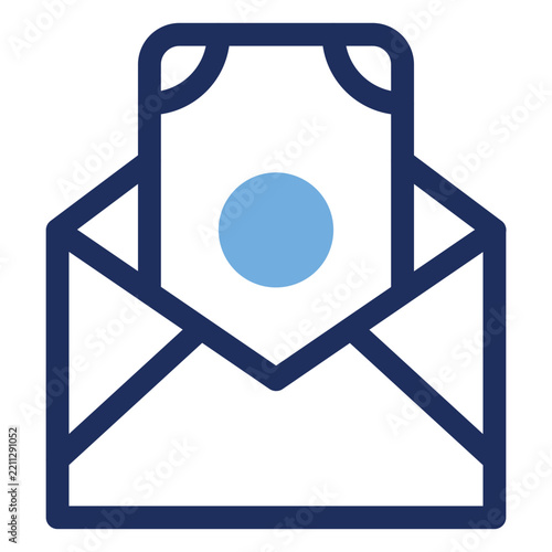 Salary Envelope Money Payment Bonus Duo Tone Icon