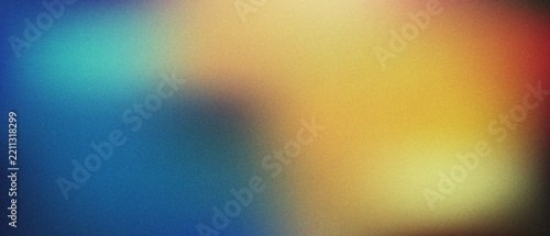 Abstract blurred background with vibrant blue and yellow tones