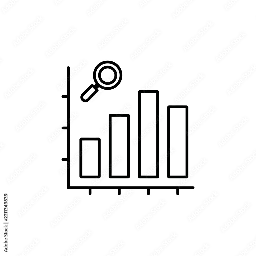 Obraz premium business graph icon