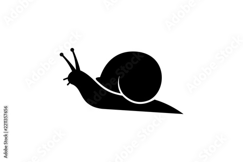 snail silhouette vector illustration isolated on white background.eps