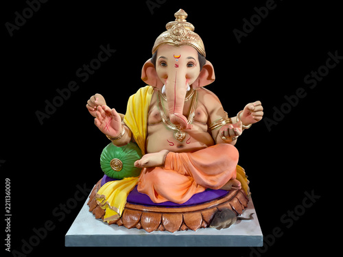 Canvas Print Lord ganesha , Hindu lord ganesha with beautiful Divine background, Ganpati, Gan