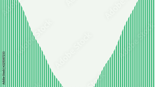 Green vertical stripes pattern forming abstract geometric shapes digitally