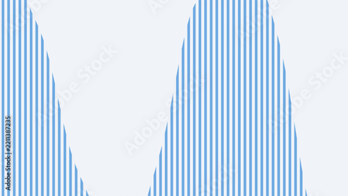 Abstract blue vertical stripe pattern featuring minimalist wave shapes