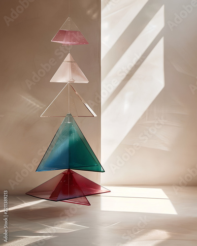 Aesthetic Futuristic Glass Christmas Tree 