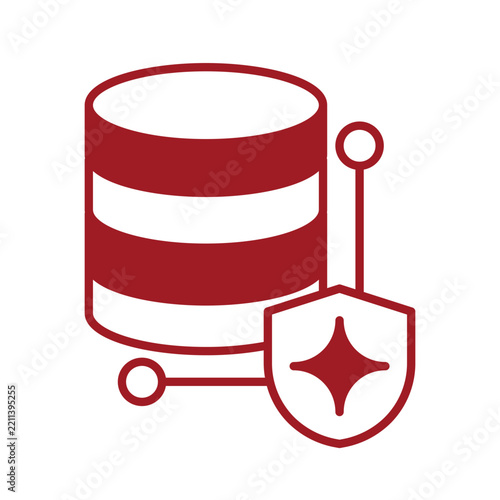 Data protection and secure database server icon
