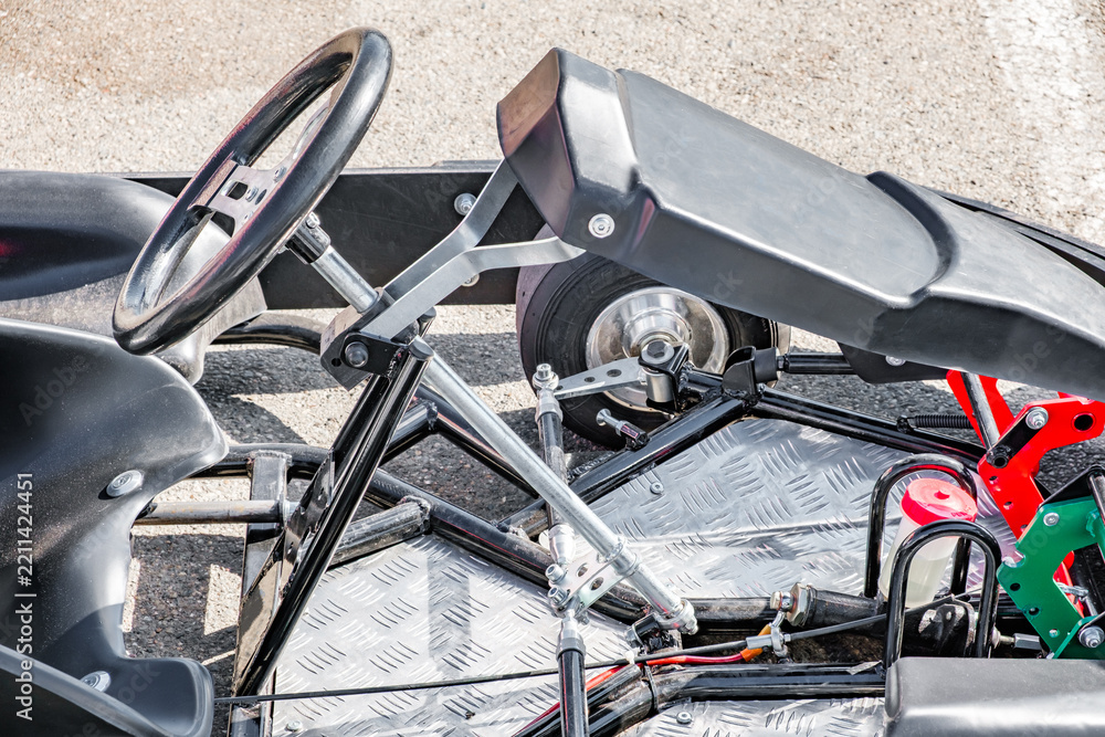 Obraz premium kart racing car, close up