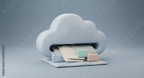 Cloud File Organization Illustration