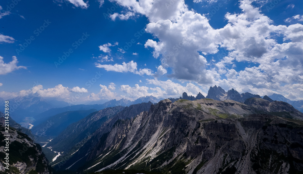 Fototapeta premium dolomite alps in italy, Tre Cime