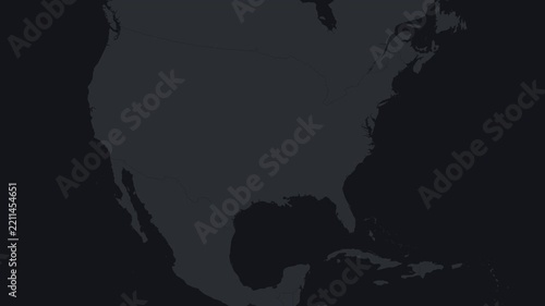 Monochromatic 3D Globe Rotation with Dark Grid Overlay