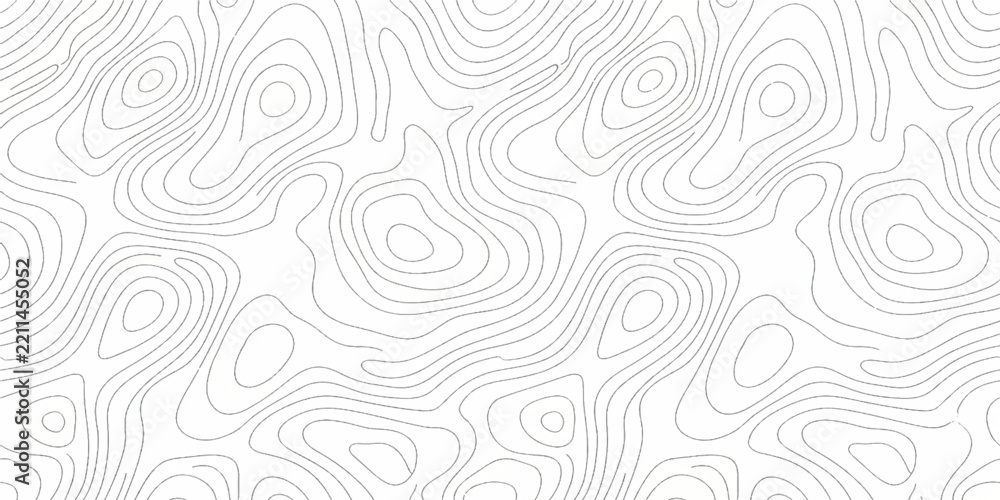 Obraz premium Abstract topographic contour map line background clean white and grey geographic elevation texture for layout