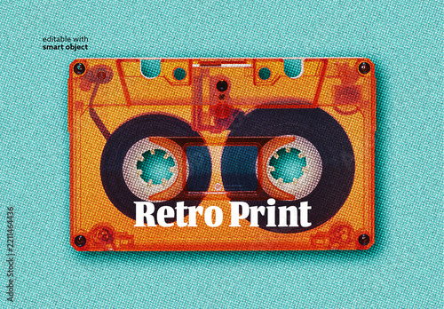 Retro Print Photo Effect