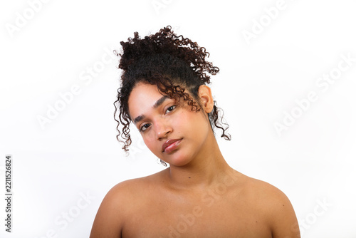 Skin care routine with a young adult