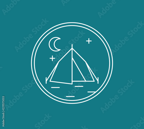 Camping Tent Badge