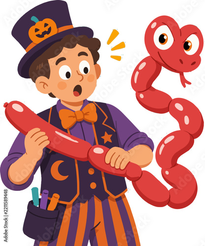 Halloween x Snake Vector