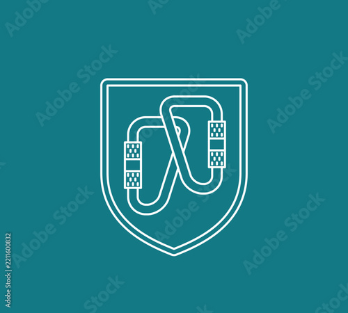 Carabiner Shield Logo