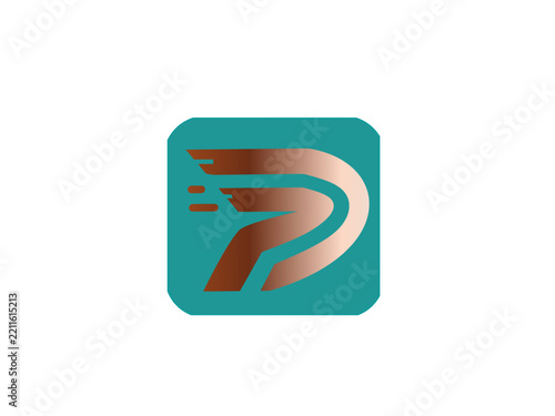 Luxury letter p logo
