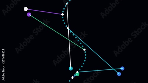 Biotech Lattice crispr nanobot mesh & molecular laser splicer stock motion video rendered with NEON CYBER CYAN cybernetic genetics aesthetics. Ideal for sci-fi futuristic interfaces, medical graphics,