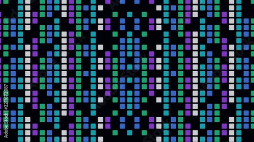 CRISPR Laser Matrix quantum bio-grid matrix & subatomic sequence field stock motion video rendered with NEON CYBER CYAN cybernetic genetics aesthetics. Ideal for sci-fi futuristic interfaces, medical 