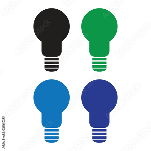 Light bulb icon vector