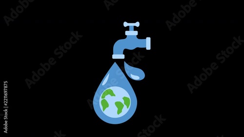 water drop world water day