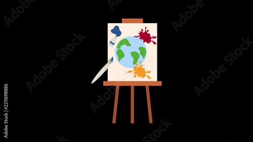 world art day illlustration