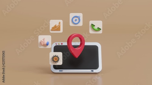 Business growth strategy concept, investment growth, planning and starting corporate business start up aiming objective value development leadership and customer target. Financial growth. 3d animation