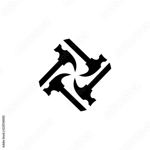 vector illustration of a metal clip