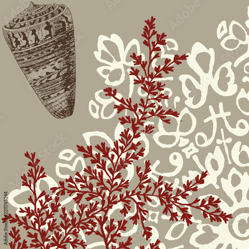 vector illustration of an abstract floral background