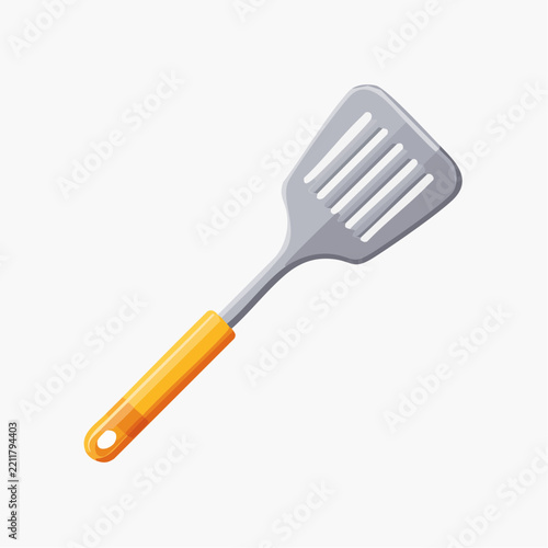 Silicone spatula kitchen vector icon