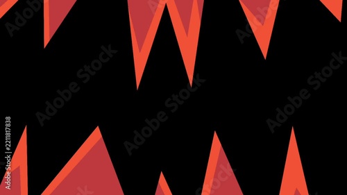 An animated Halloween pumpkin mouth featuring a wide grin and eerie, sharp teeth. Bright orange hues blend with a warm glow, creating a fun, unique horror character perfect for Halloween decor.