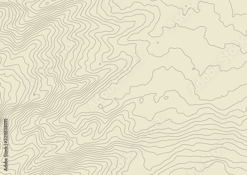 Curvas de nivel, mapa topográfico,. Cartografía