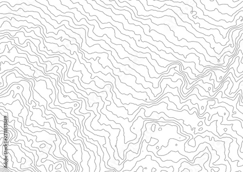 Curvas de nivel, mapa topográfico,. Cartografía