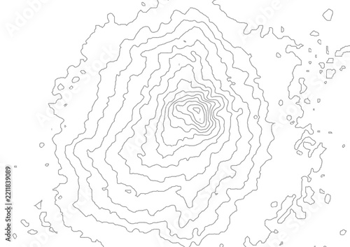 Curvas de nivel, mapa topográfico,. Cartografía